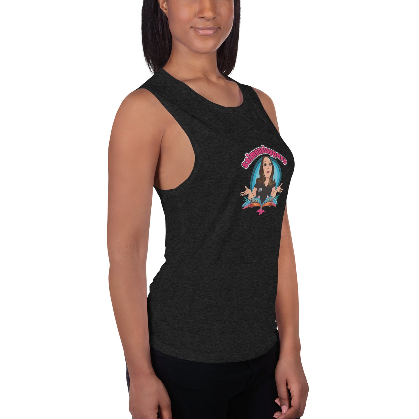 Who's Got Muscle......Salmon Slappers!! Get you this Bad Ass Salmon Slapper Muscle tank! FREE SHIPPING!